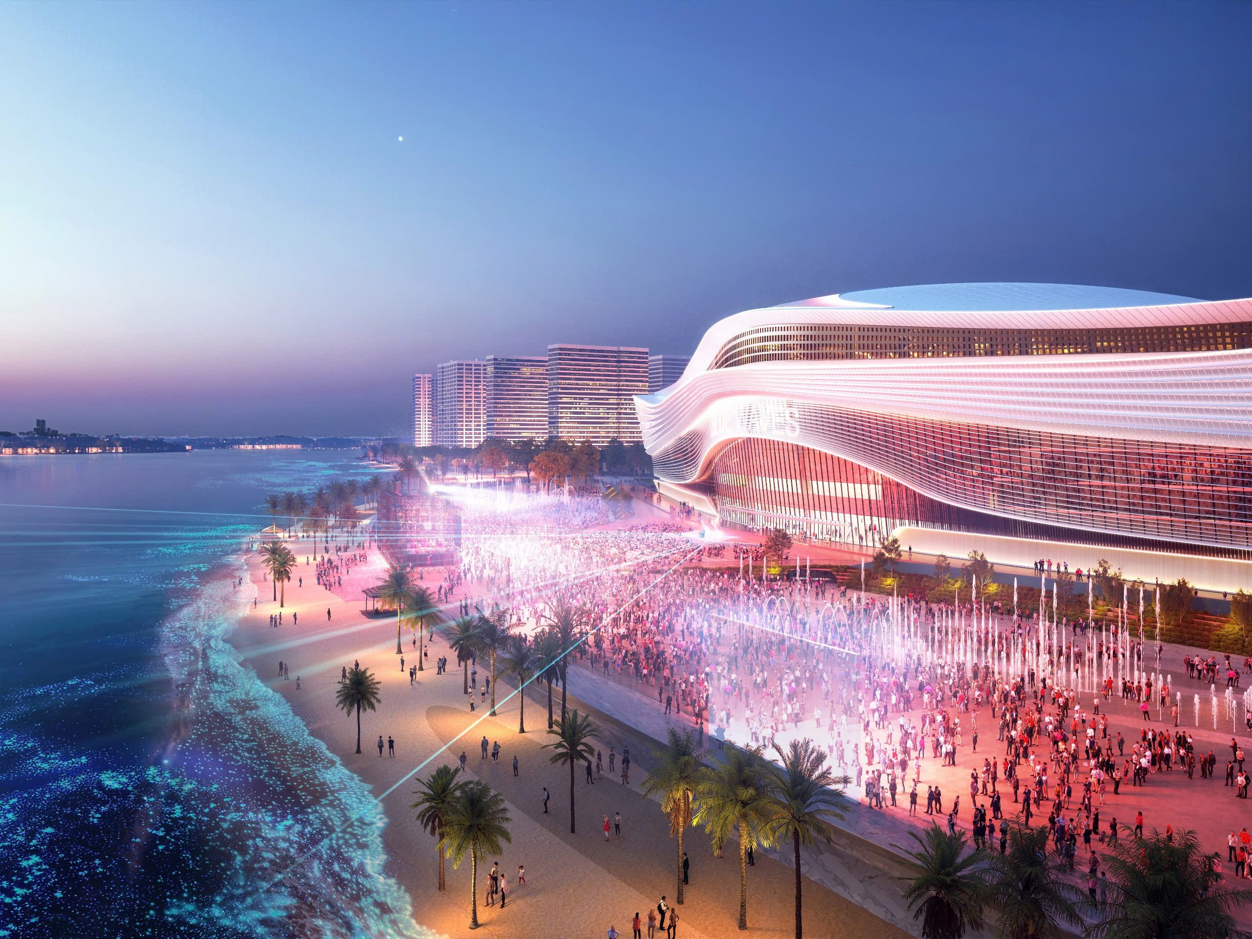 Công viên ven sông quy hoạch hiện đại, khu vui chơi giải trí sôi động tại Vinhomes Green Paradise.