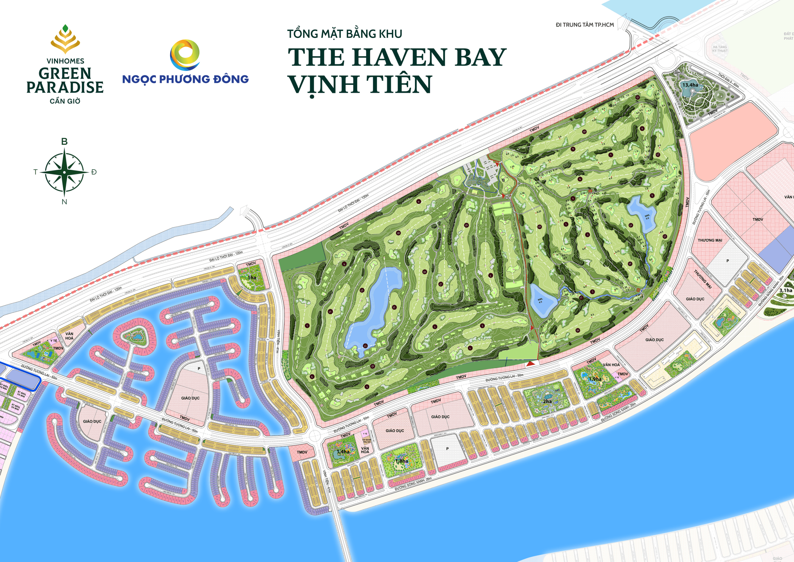 Đất nền Vinhomes Green Paradise Cần Giờ, phong thủy và tiện ích hoàn hảo.