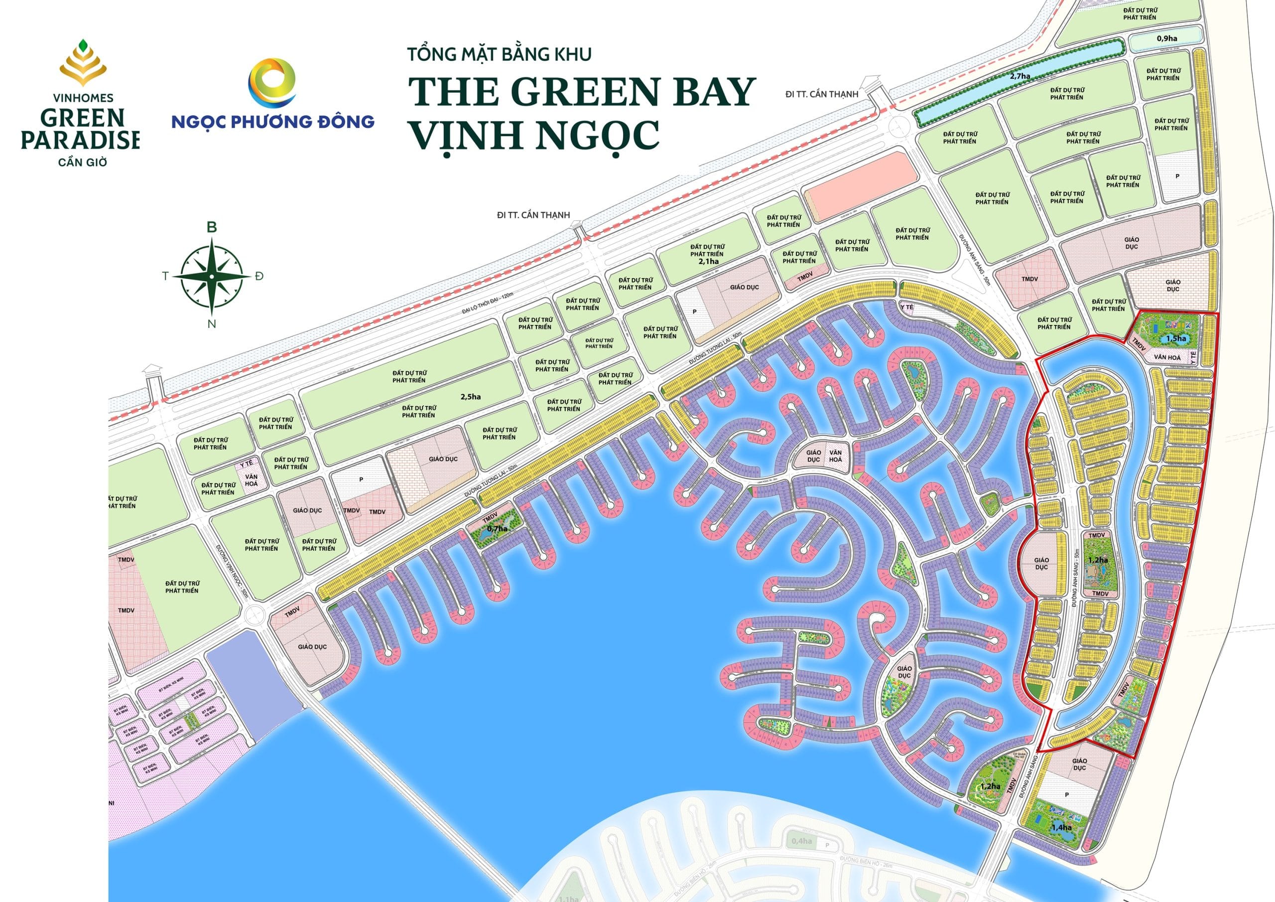 Vinhomes Green Paradise Vinh Ngọc bản đồ quy hoạch khu đô thị hiện đại, đa dạng tiện ích, khu nghỉ dưỡng sinh thái, phong thủy tốt.