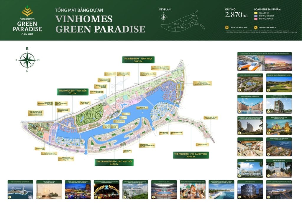 Tổng mặt bằng giới thiệu Vinhomes Green Paradise Cần Giờ