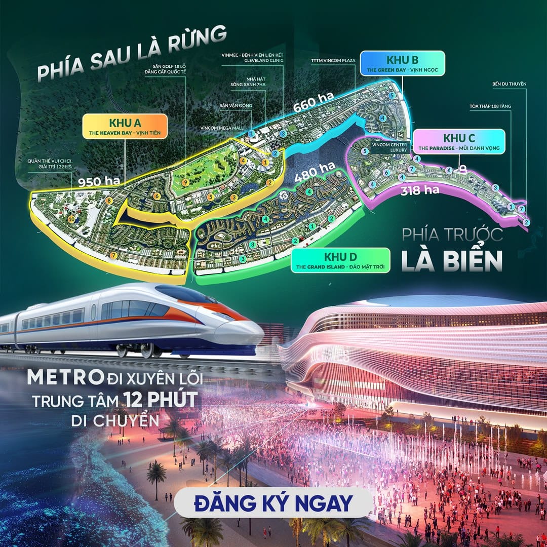 Cảnh quan Vinhomes Green Paradise, khu đô thị phát triển hài hòa giữa thiên nhiên và tiện ích hiện đại.