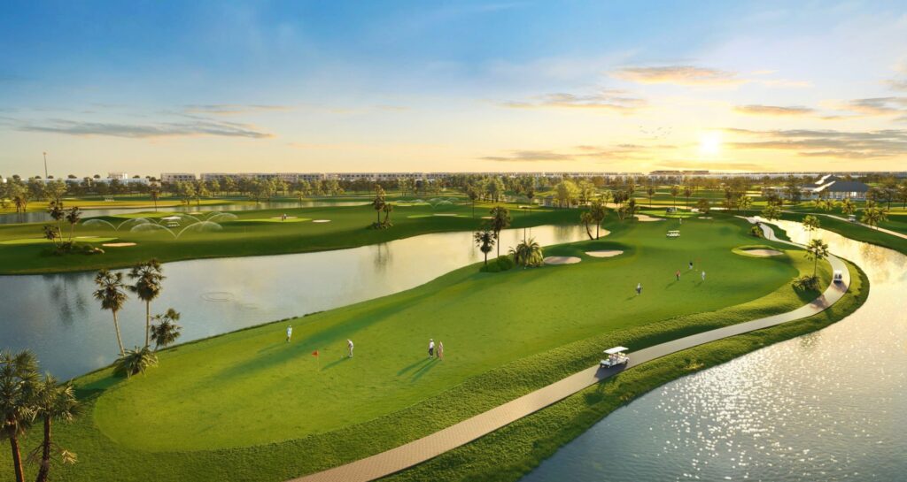 Phối cảnh sân golf Vinhomes Green Paradise Cần Giờ