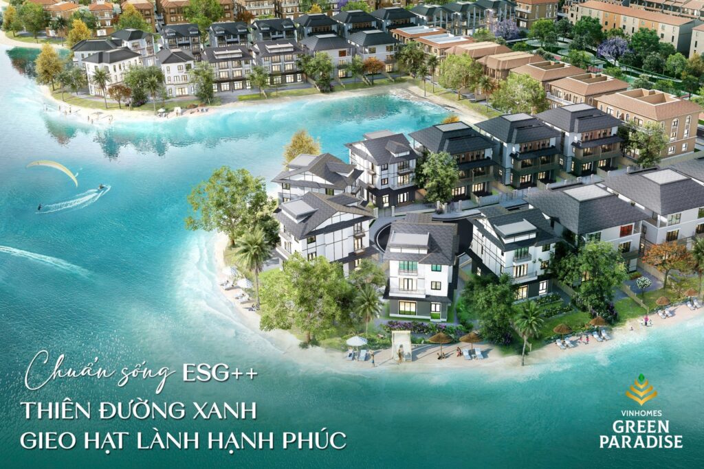 Phối cảnh không gian đô thị Vinhomes Green Paradise Cần Giờ